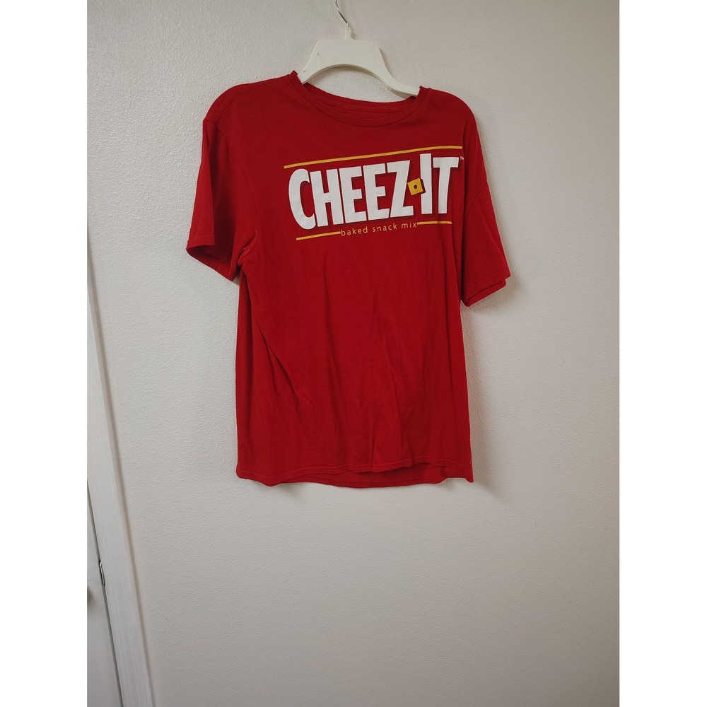 Kellogg's Cheez-It Graphic T-Shirt Mens Large Red Short Sleeve Snack Logo Tee